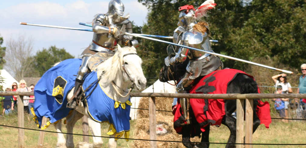 Jousting Knights at the Mobile Renaissance Fair